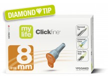 mylife Clickfine DiamondTip 8 mm (31G), boîte de 100 unités