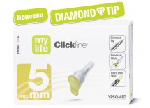 mylife Clickfine DiamondTip 5 mm (31G), boîte de 100 unités